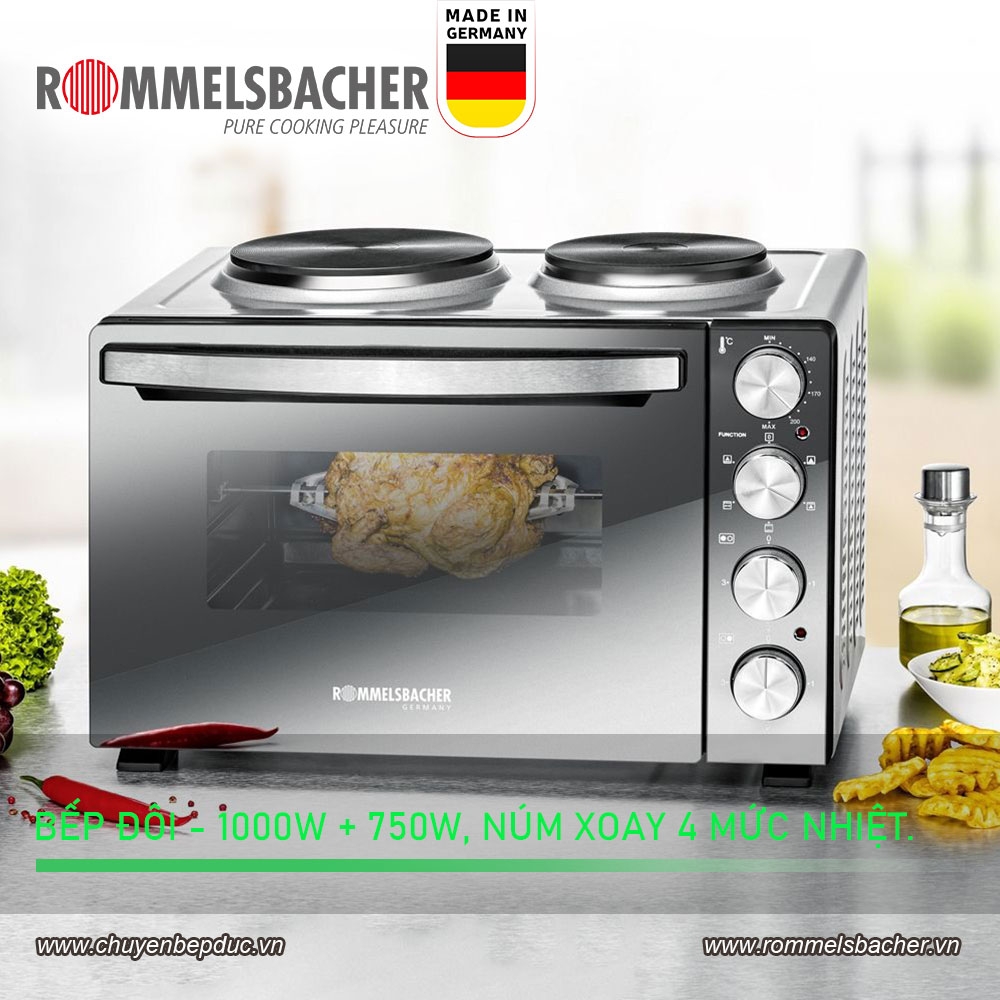 Bếp Mini Kết Hợp Lò Nướng Rommelsbacher